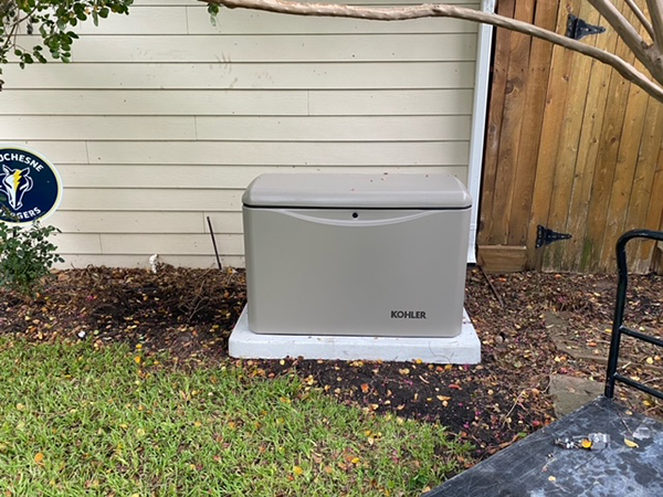 kohler generator outside