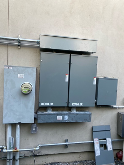 electric panel outside